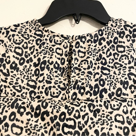 ASOS MATERNITY Leopard Print Short Sleeve Maxi Nursing Dress Women’s 6 - Picture 3 of 7